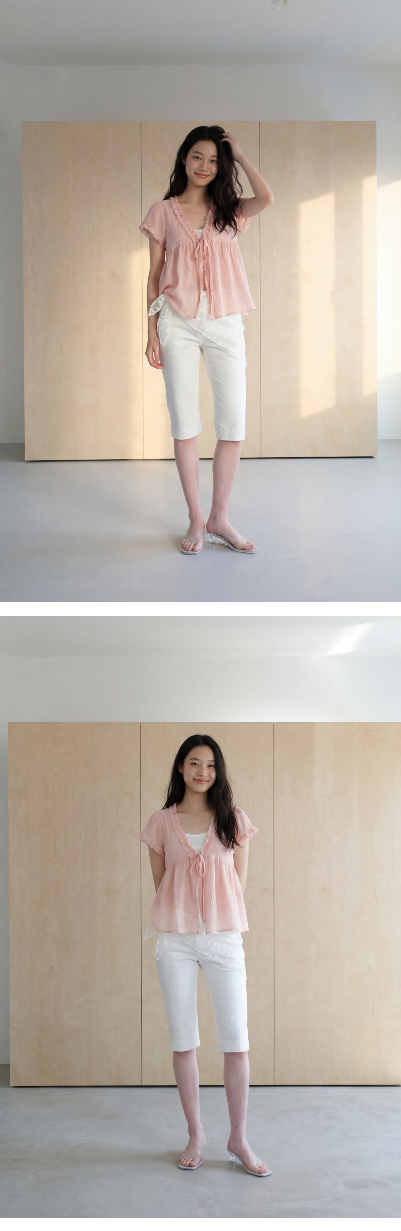 모델 착장 (model-wearing)