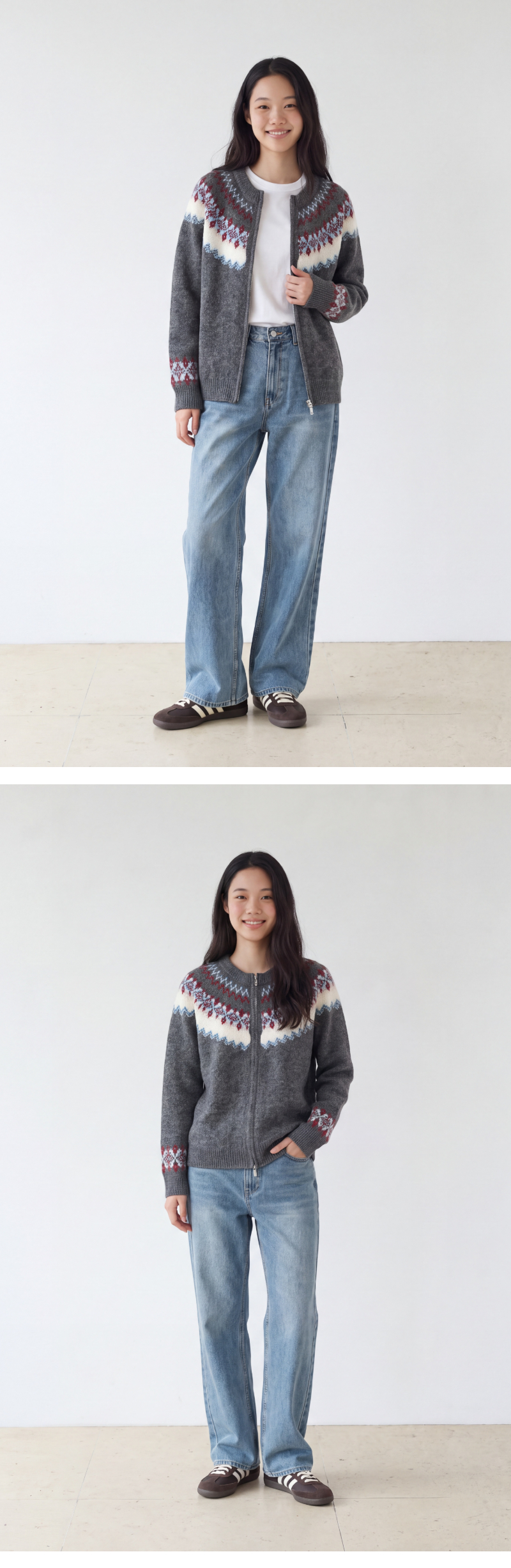 모델 착장 (model-wearing)