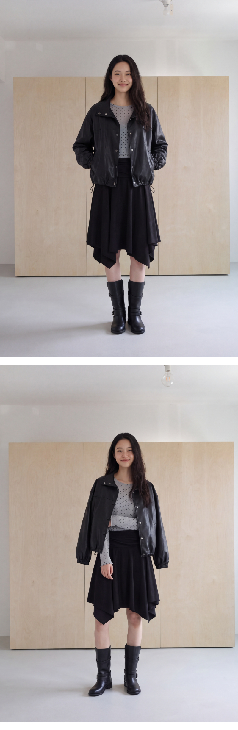 모델 착장 (model-wearing)