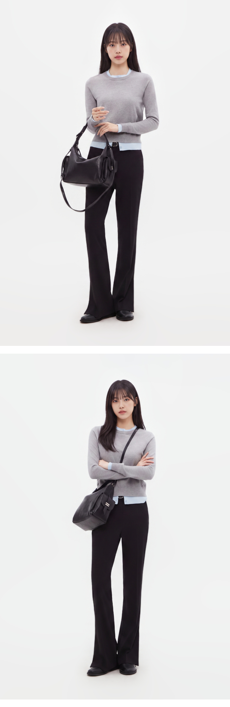 모델 착장 (model-wearing · BLACK)