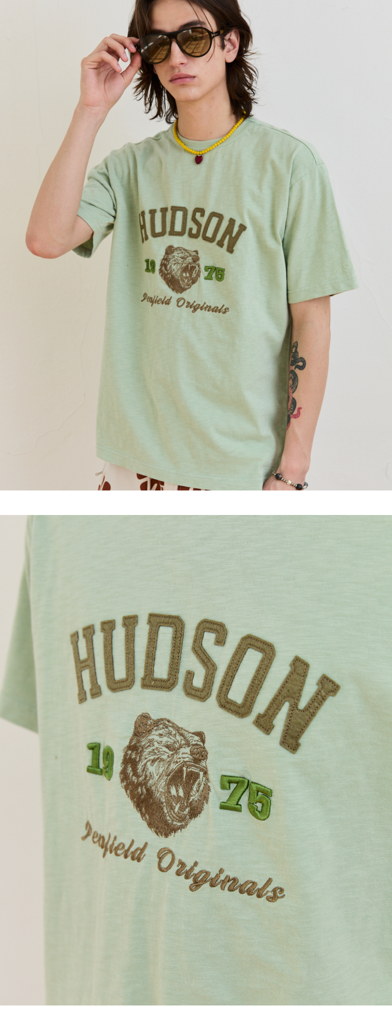 모델 착장 (model-wearing · LIGHT GREEN · 2/2)