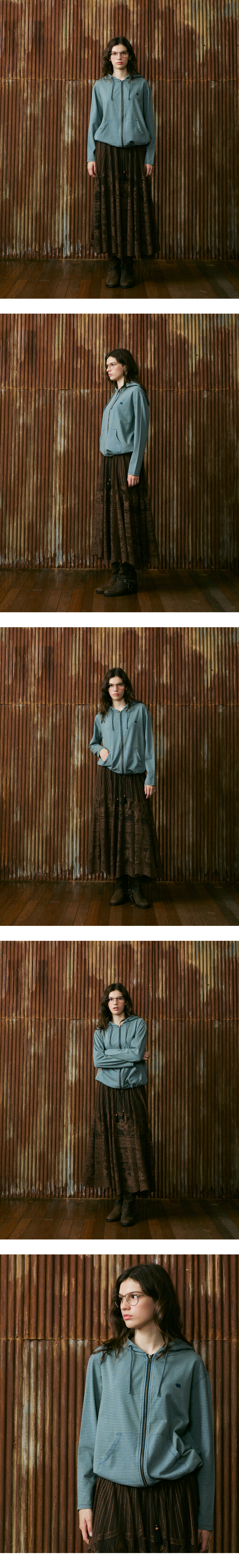 모델 착장 (model-wearing · YELLOW)