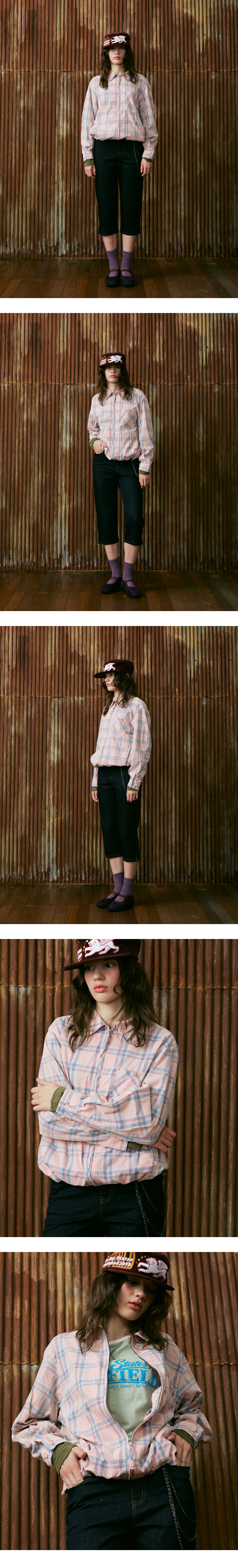 모델 착장 (model-wearing · PINK)