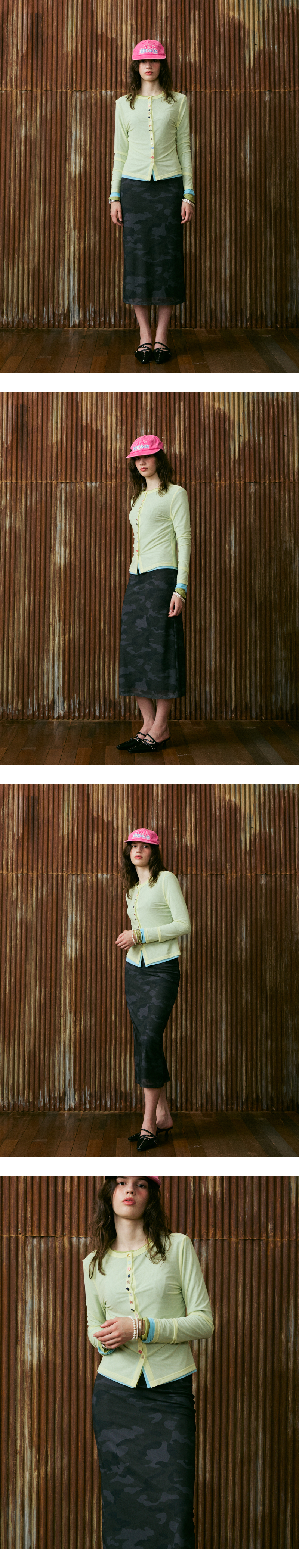 모델 착장 (model-wearing · KHAKI)