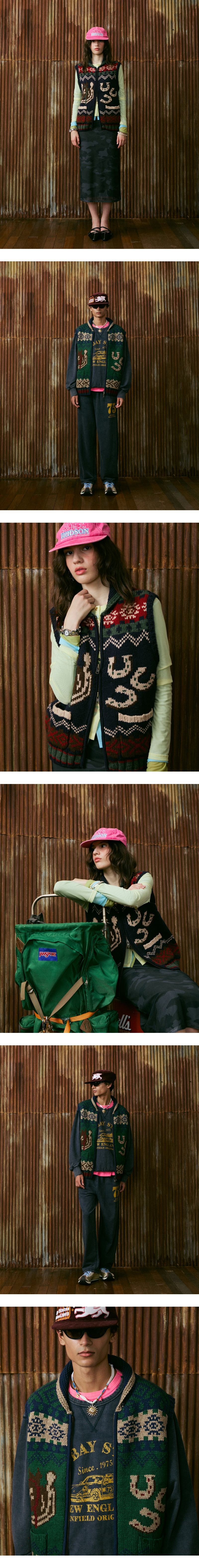 모델 착장 (model-wearing · GREEN)