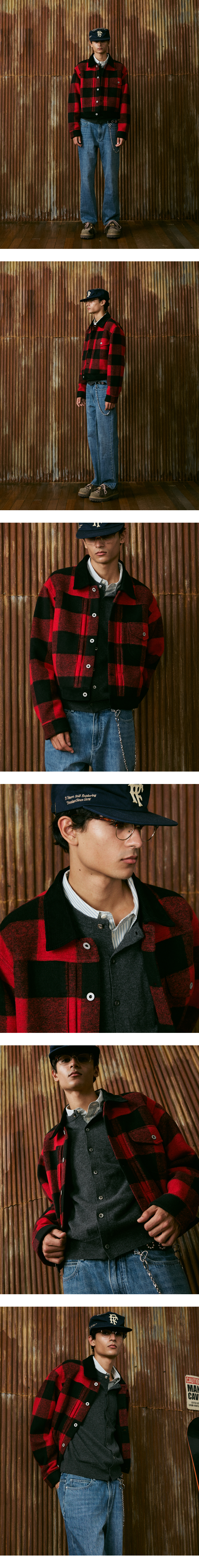 모델 착장 (model-wearing · RED)