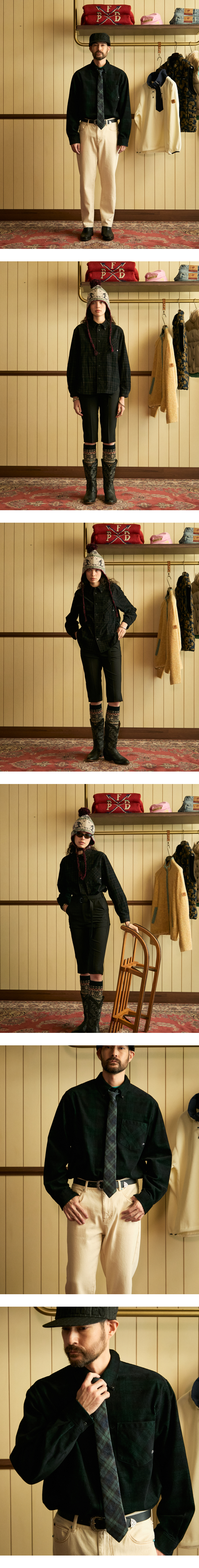 모델 착장 (model-wearing)