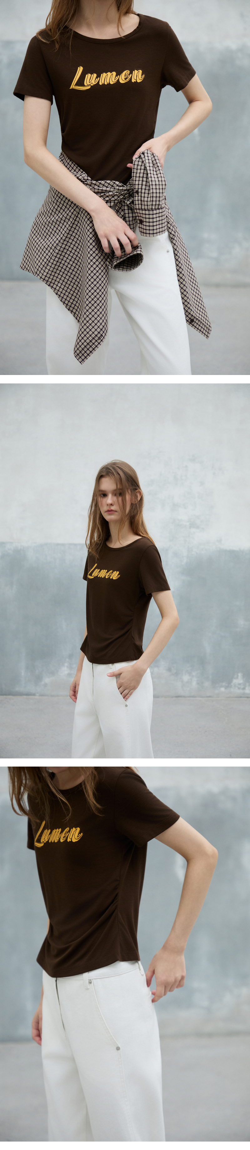 모델 착장 (model-wearing · BROWN · 2/2)