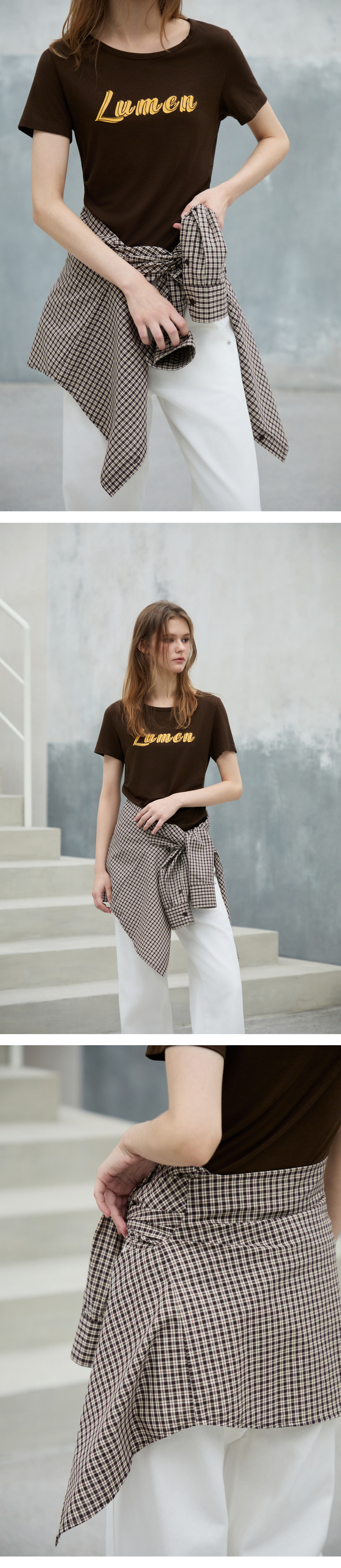 모델 착장 (model-wearing · BROWN · 2/2)