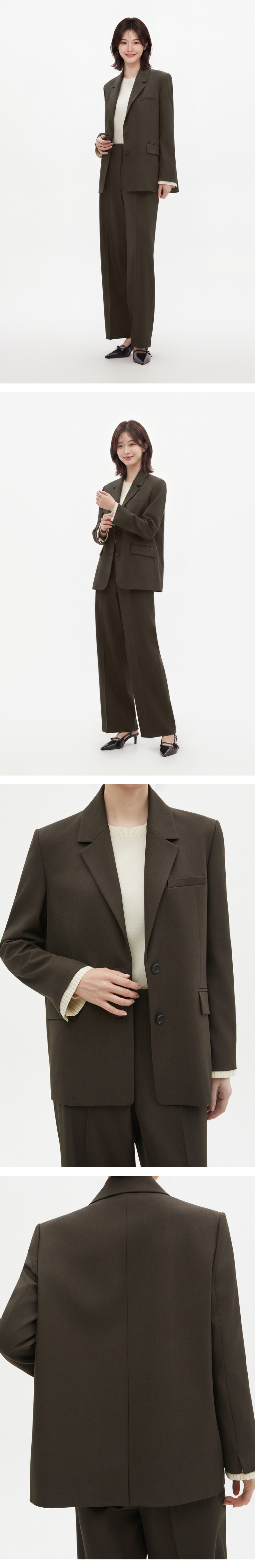 모델 착장 (model-wearing · DARK BROWN)