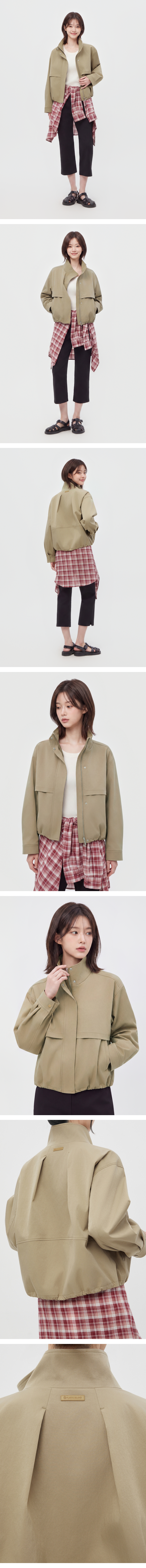 모델 착장 (model-wearing · DARK BEIGE)