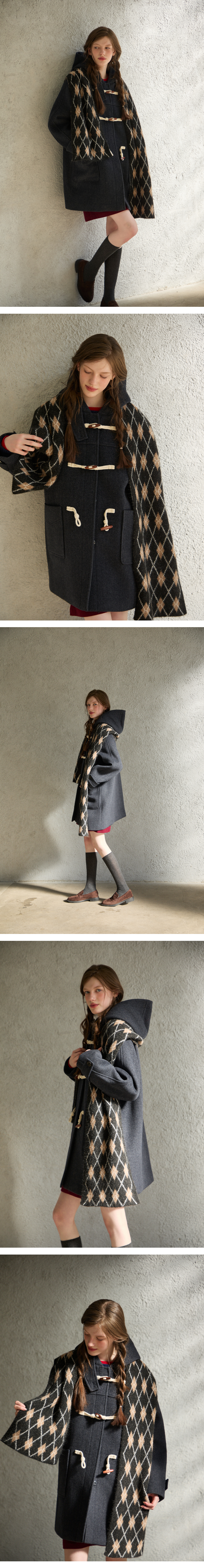 모델 착장 (model-wearing · CHARCOAL)