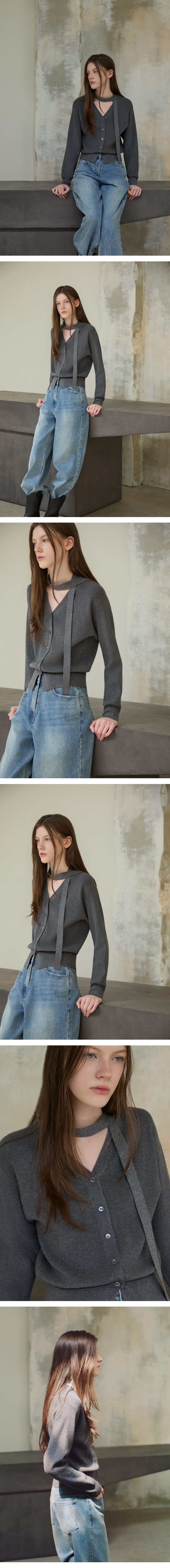 모델 착장 (model-wearing · GREY)