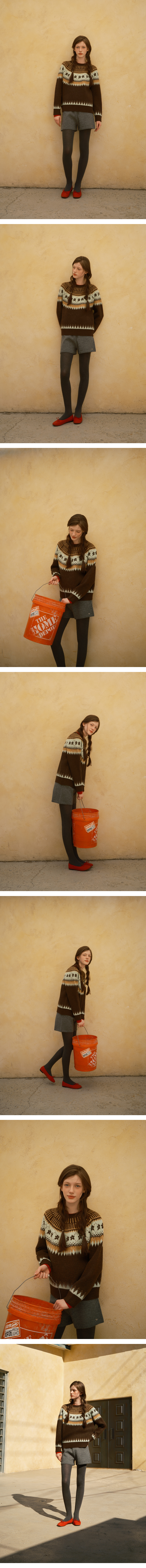 페이지 1 (model-wearing · BROWN · 1/2)