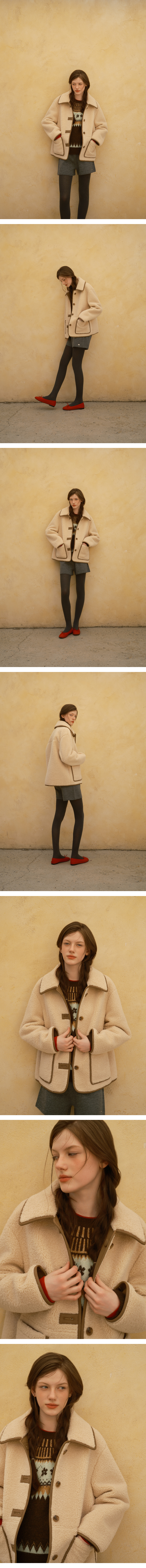 모델 착장 (model-wearing · BEIGE · 1/2)