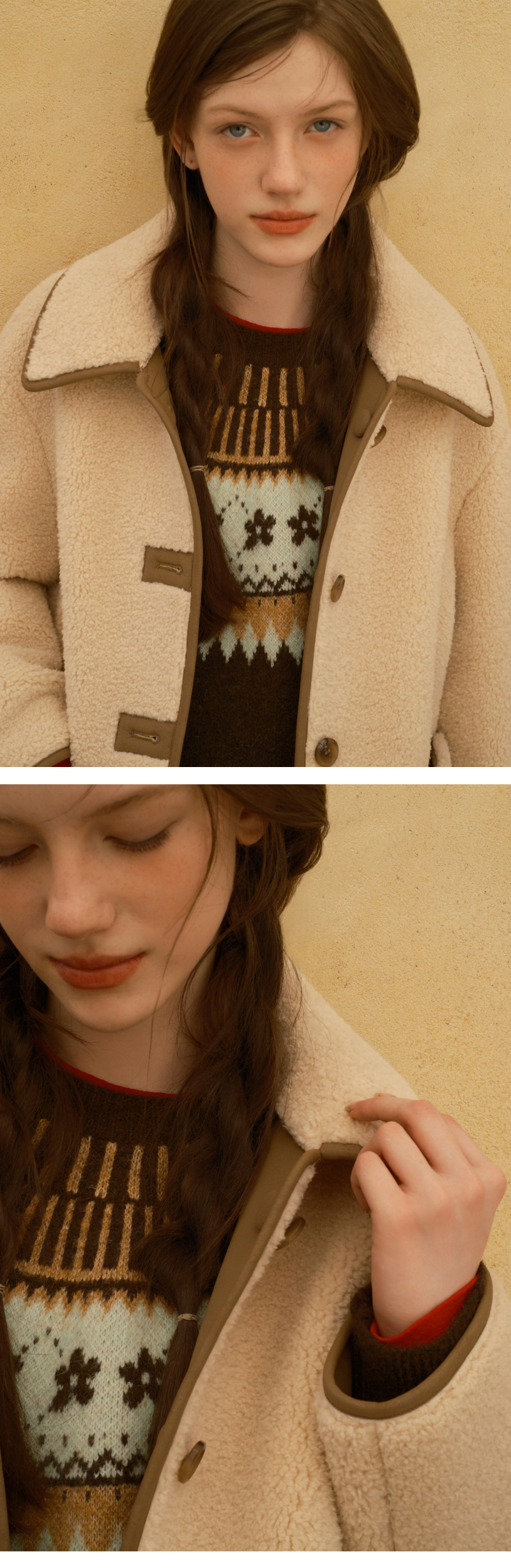 모델 착장 (model-wearing · BEIGE · 2/2)