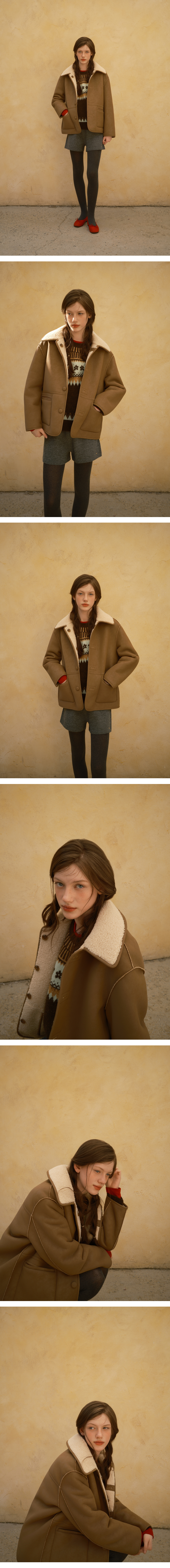 모델 착장 (model-wearing · BROWN)
