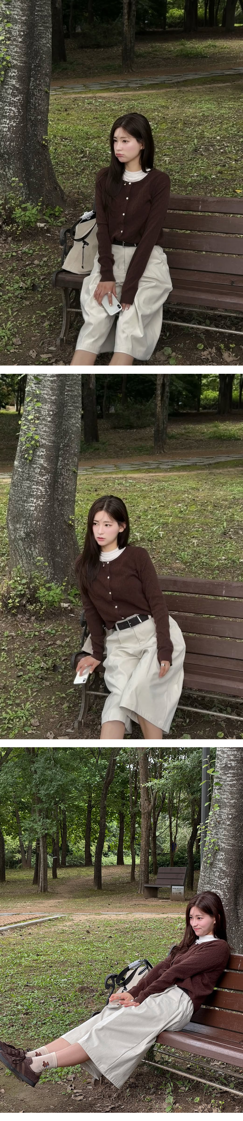 모델 착장 (model-wearing · BROWN)