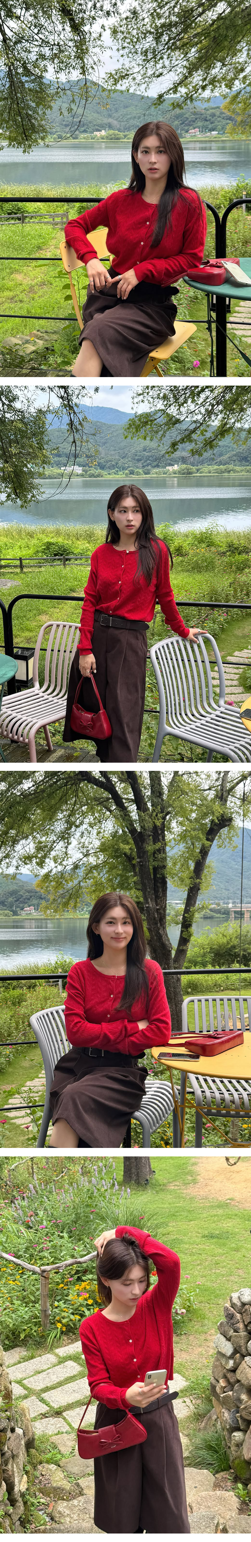 모델 착장 (model-wearing · RED)