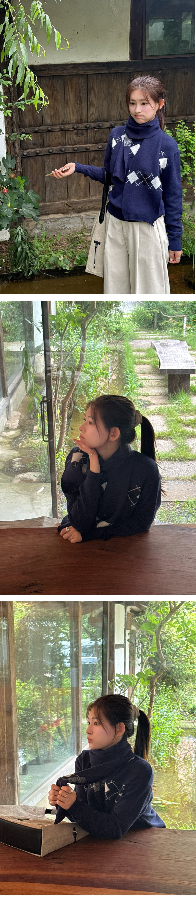 모델 착장 (model-wearing · NAVY)