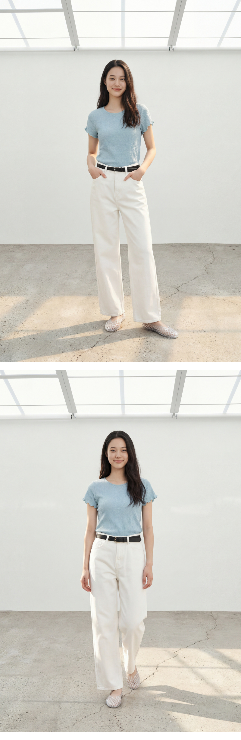 모델 착장 (model-wearing)