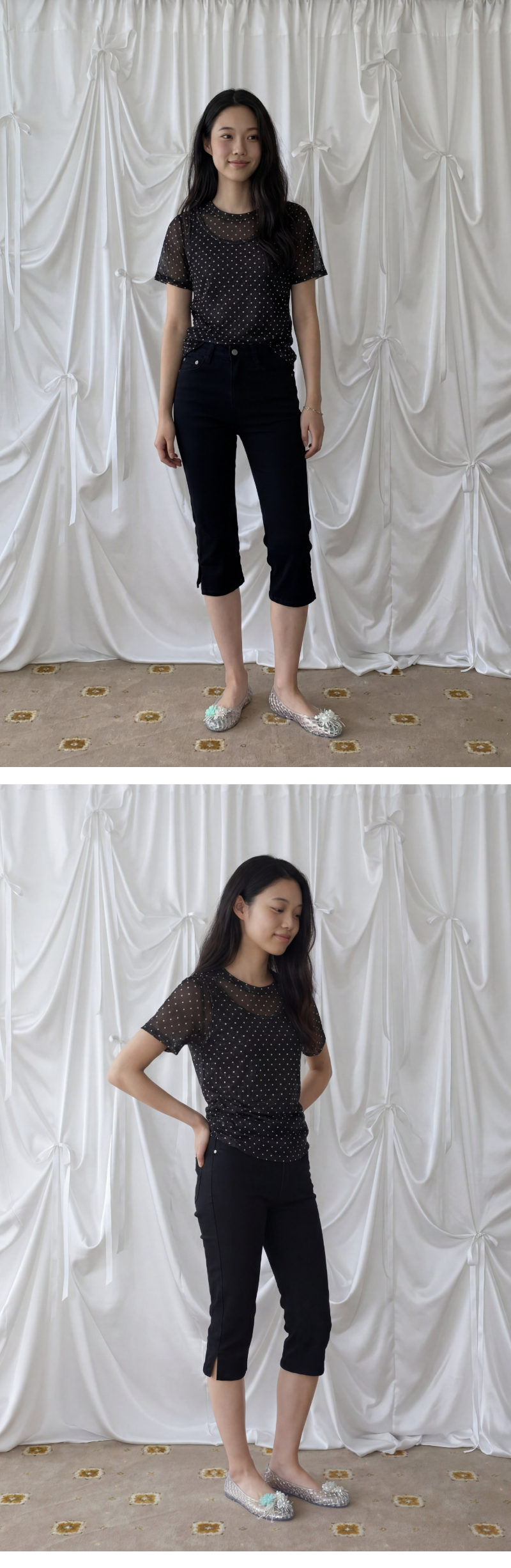모델 착장 (model-wearing)