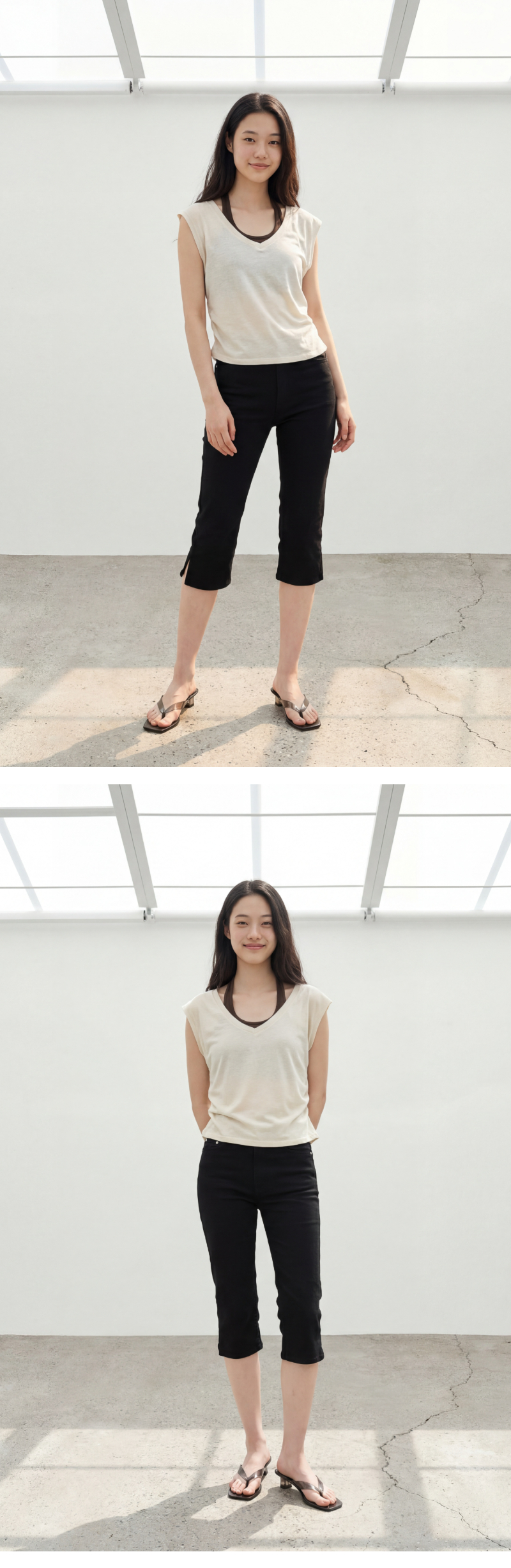 모델 착장 (model-wearing)