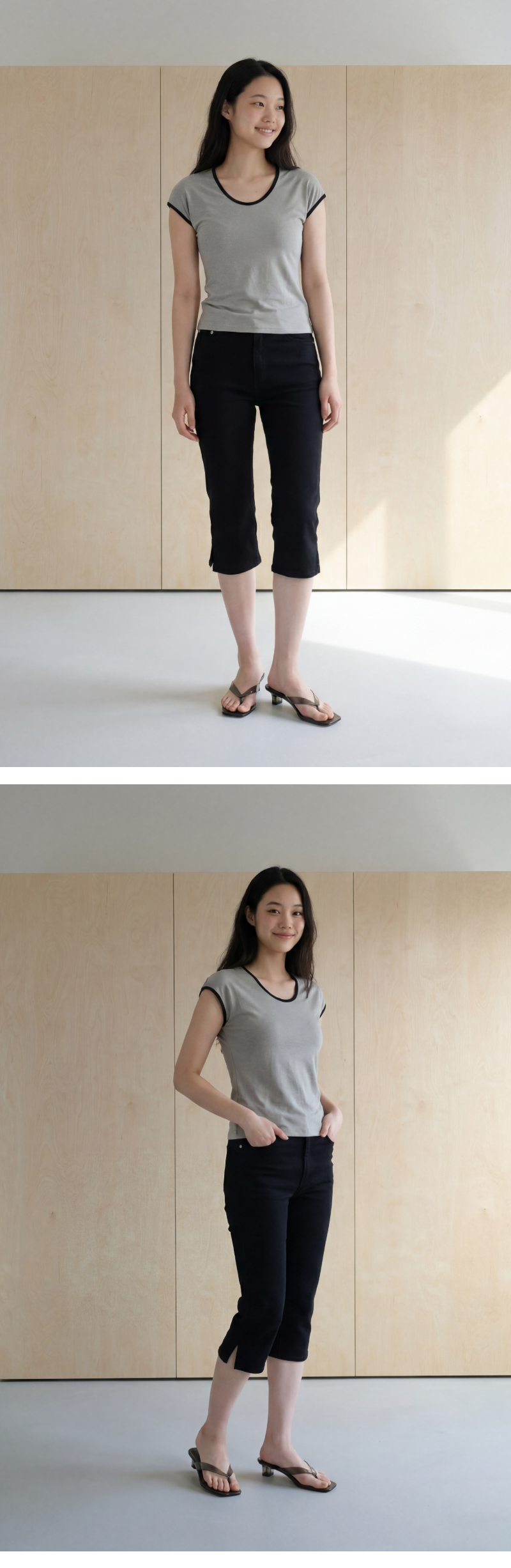모델 착장 (model-wearing)