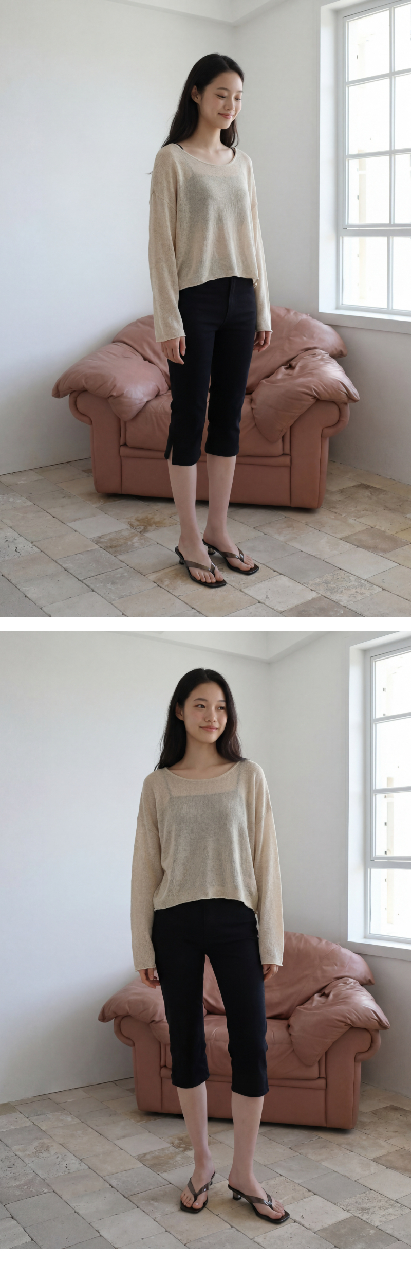 모델 착장 (model-wearing)