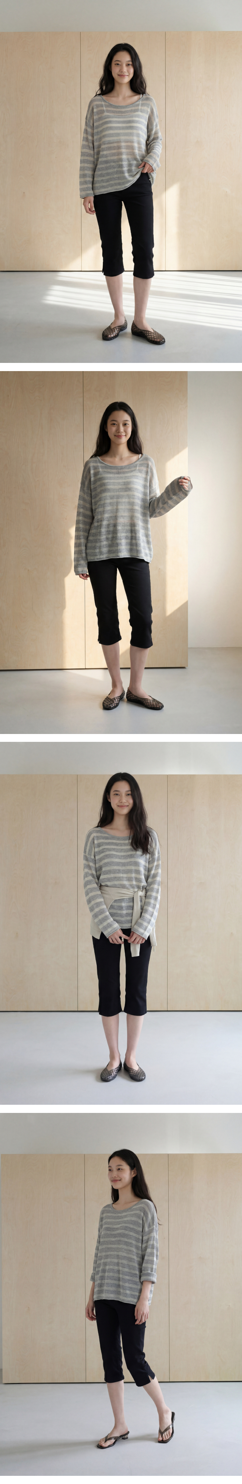 모델 착장 (model-wearing · GREY)