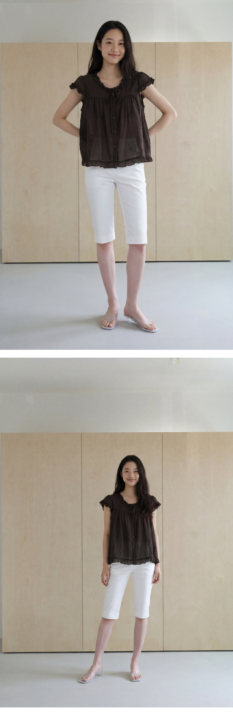모델 착장 (model-wearing)