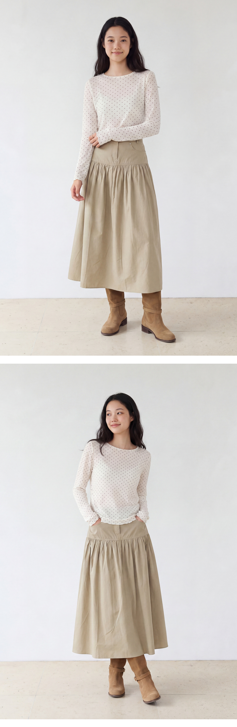모델 착장 (model-wearing · IVORY)