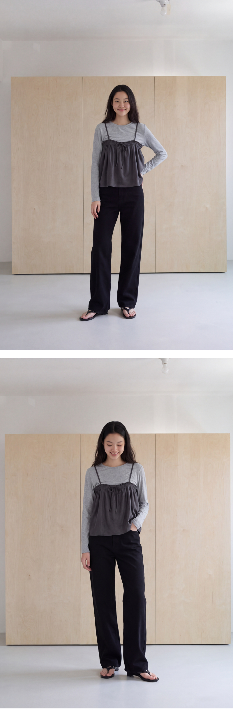 모델 착장 (model-wearing)