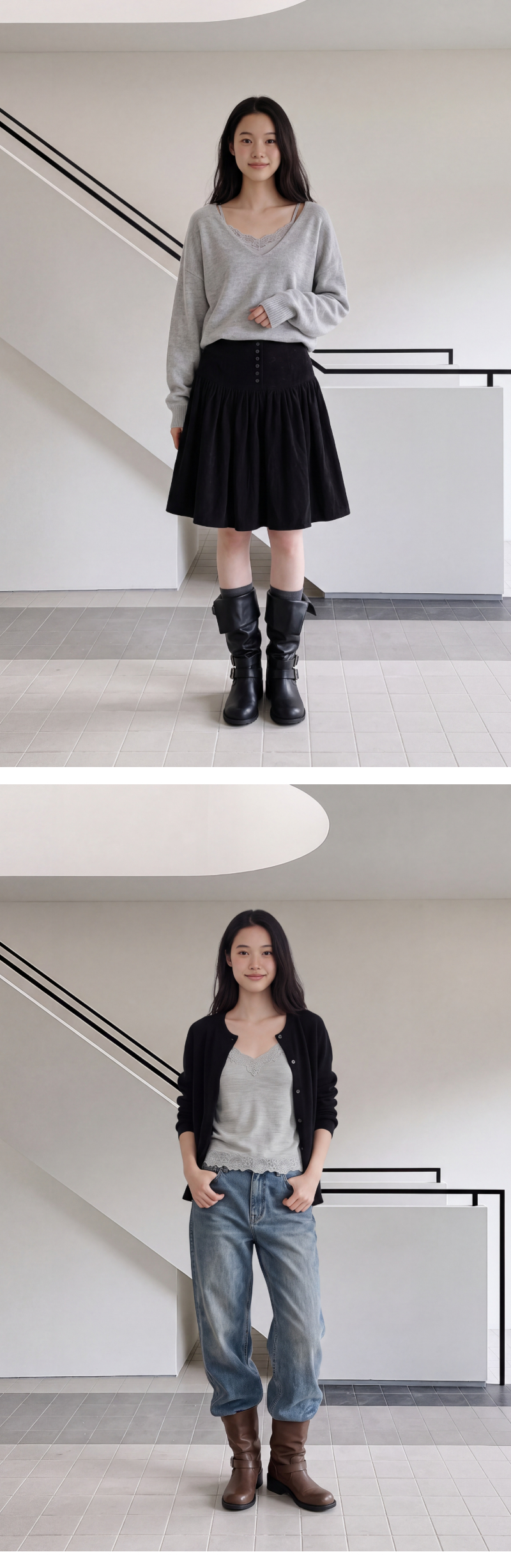 모델 착장 (model-wearing)