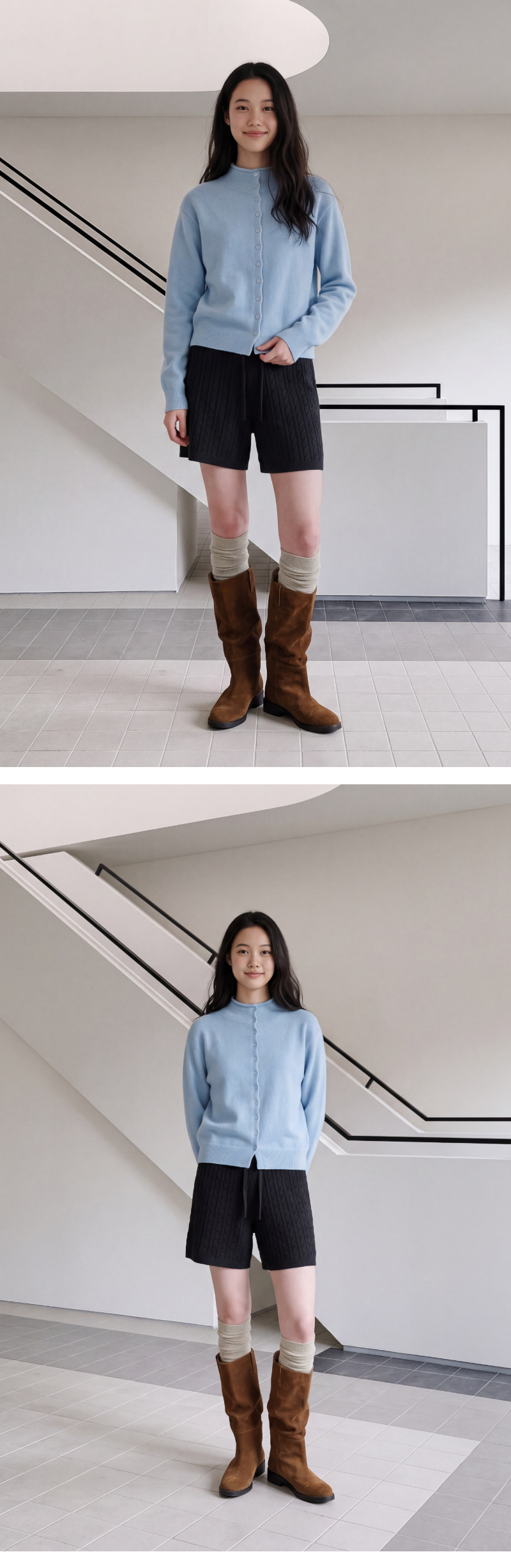 모델 착장 (model-wearing)
