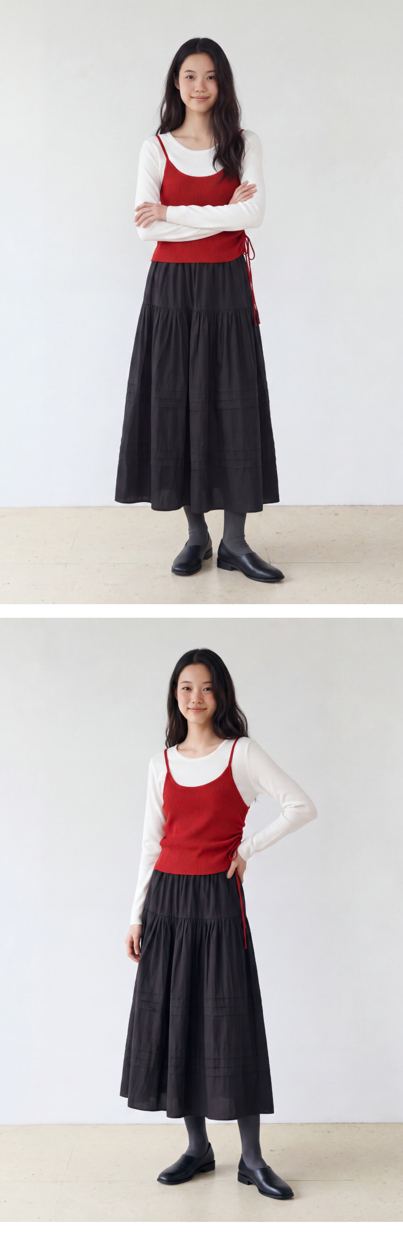 모델 착장 (model-wearing)