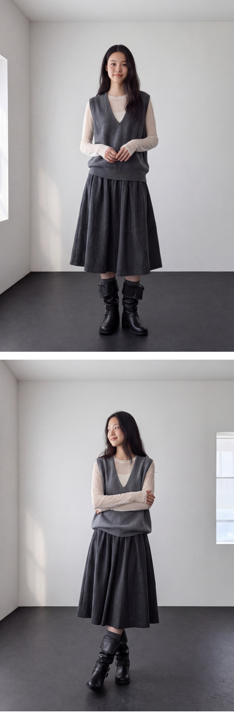 모델 착장 (model-wearing)