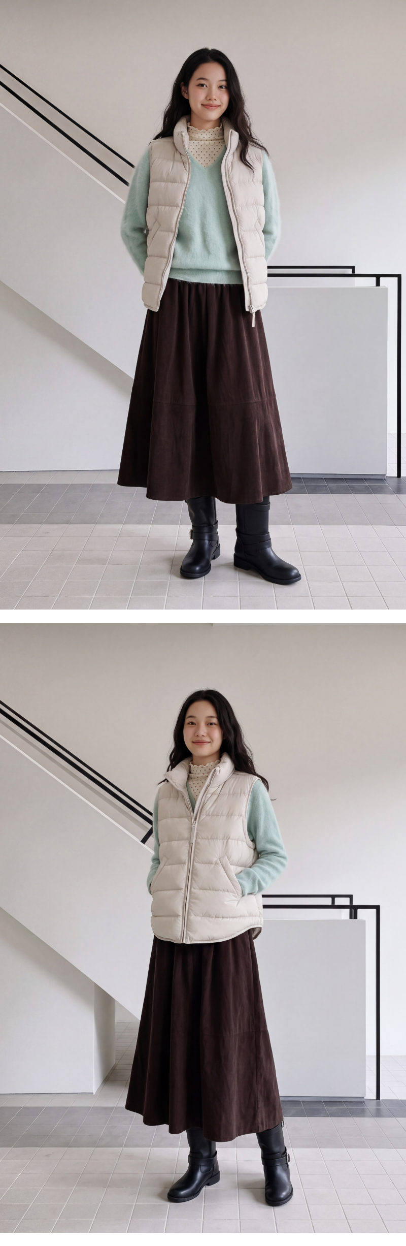 모델 착장 (model-wearing)