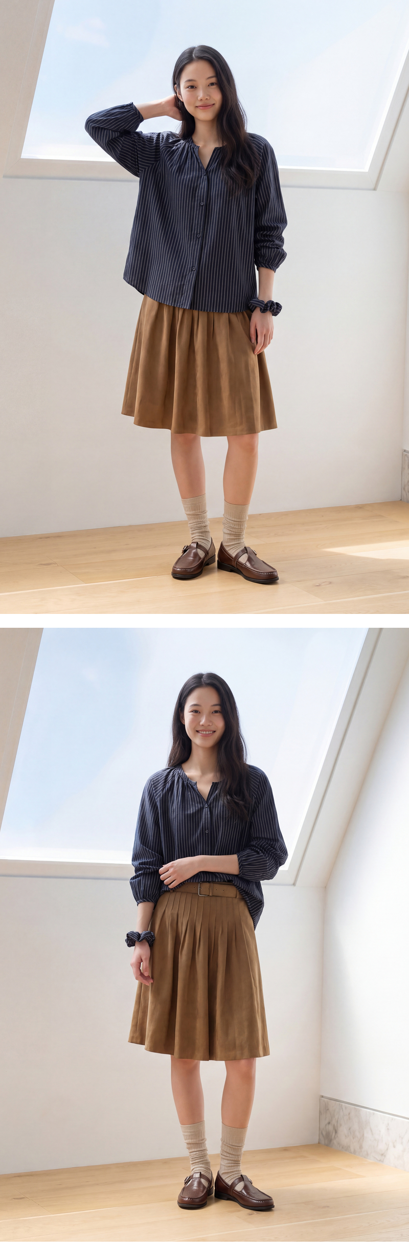 모델 착장 (model-wearing · NAVY)
