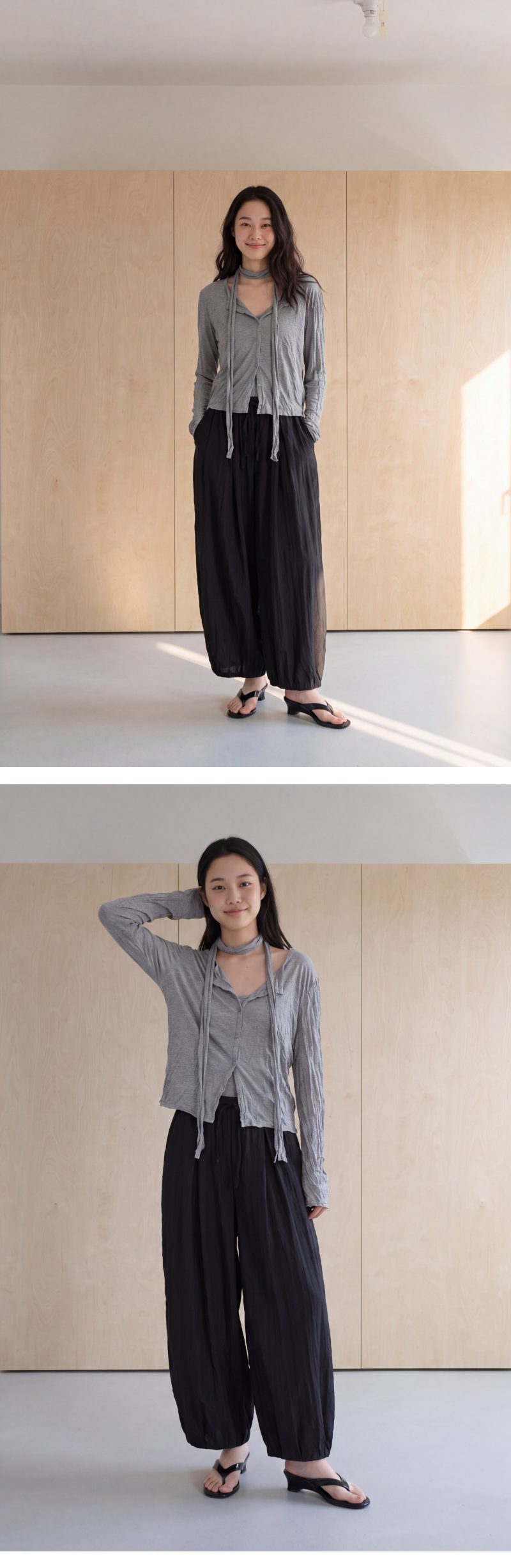 모델 착장 (model-wearing)
