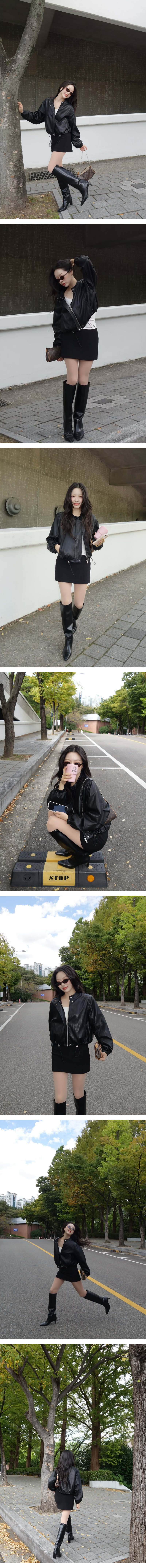 모델 착장 (model-wearing · BLACK)